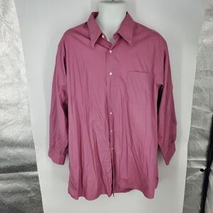 Covington Shirt Mens XL Pink Button Front Long Sleeve Dress Chest Pocket